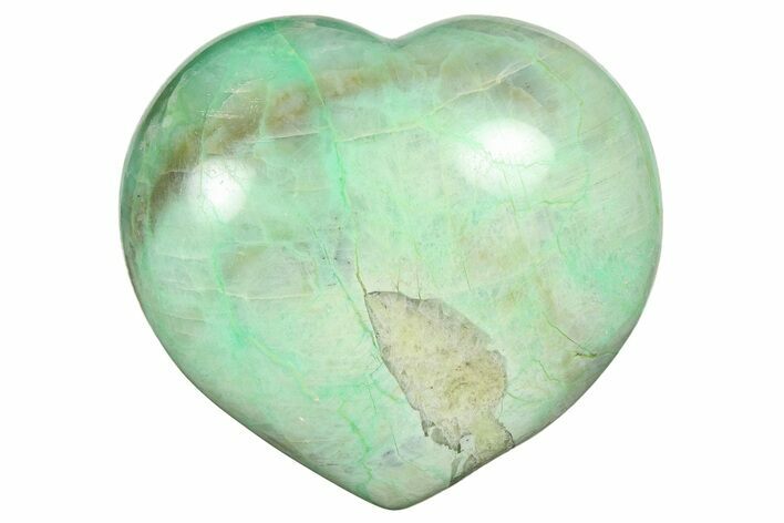Polished Garnierite Heart - Madagascar #277983